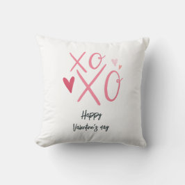 Almofada Feliz dia de os namorados "XOXO" Rosa