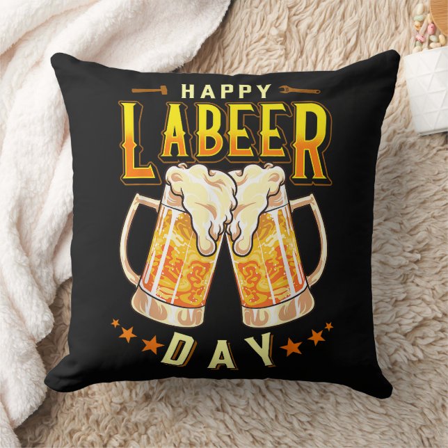 Almofada Feliz Dia do Labeer Funny Dia do Trabalho (Cobertor)