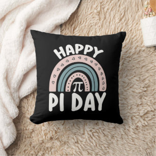 Almofada Feliz Dia do Pi Boho Arco-íris Matemática Matemáti