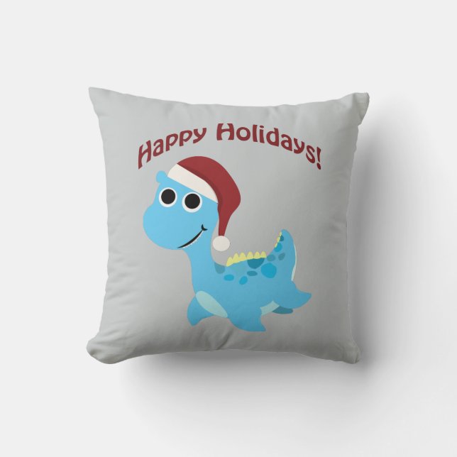 Almofada Feliz Feriados! Cute Nessie (Frente)
