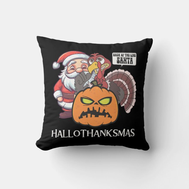 Almofada Feliz Hallothanksmas (Frente)