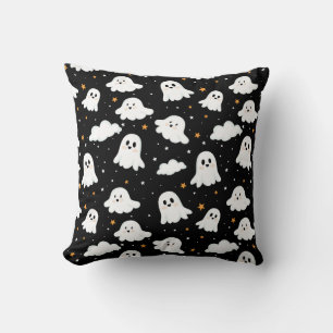 Almofada Feliz Halloween Ghost Cloudy Star Sky