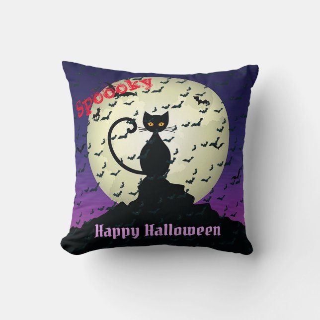 Almofada Feliz Halloween Spooky (Frente)