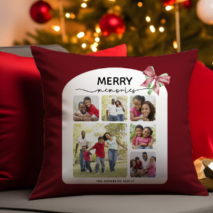 Almofada Feliz Memórias Fotografia Colagem Arco de Natal