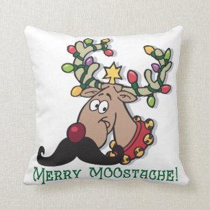 Almofada Feliz Moose Mustache