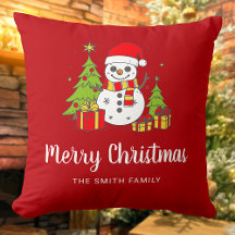 Feliz Natal - Árvore de Vintage Snowman Personaliz