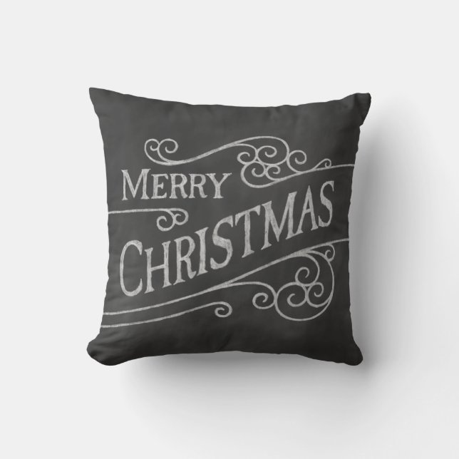 Almofada Feliz Natal Chalkboard Holiday Cushion (Frente)