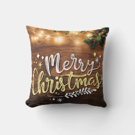 Almofada Feliz Natal com Luzes