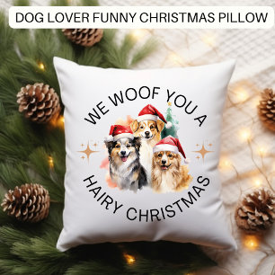 Almofada Feliz Natal de Cachorro