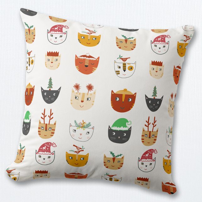Almofada Feliz Natal de Gato (Fun Christmas Cat pillow)
