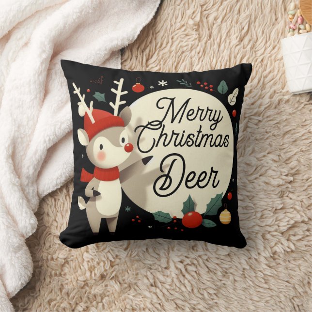 Almofada Feliz Natal Deer (Cobertor)