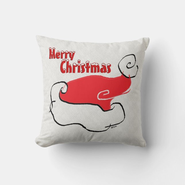 Almofada Feliz Natal e HO HO HO (Frente)