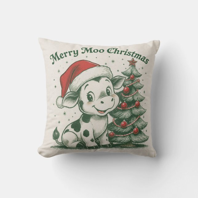 Almofada Feliz Natal Moo (Frente)