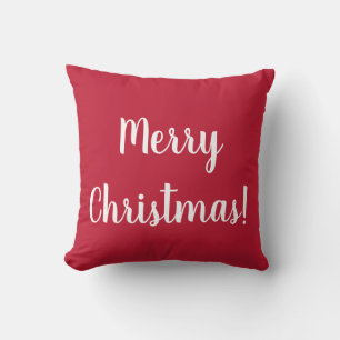 Almofada Feliz Natal Natal 2022 Script Vermelho