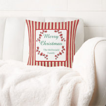 Feliz Natal nome personalizado floral vermelho