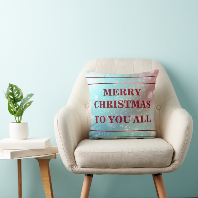Almofada Feliz Natal para todos vocês (Cadeira)