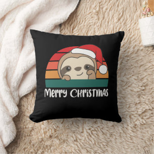Almofada Feliz Natal Retro Travesseiro decorativo de Natal