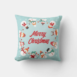 Almofada Feliz Natal Snowmen