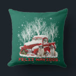 Almofada Feliz Navidog Santo Bernard Christmas Dog Lovers<br><div class="desc">Feliz Navidog Santo Bernard Cachorro de Natal Amava Natal</div>