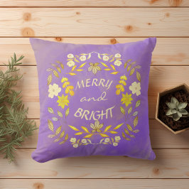 Almofada FELIZ ouro E BRILHO personalizados