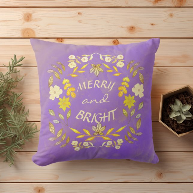 Almofada FELIZ ouro E BRILHO personalizados (Criador carregado)