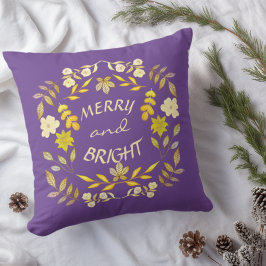 Almofada FELIZ ouro E BRILHO personalizados