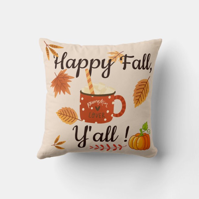 Almofada Feliz Outono, pessoal! (Verso)