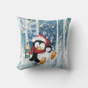 Almofada Feliz pinguim - Natal