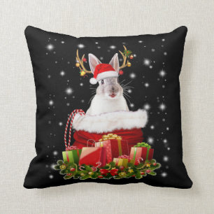 Almofada Feliz presente de Natal para Bunny Lover
