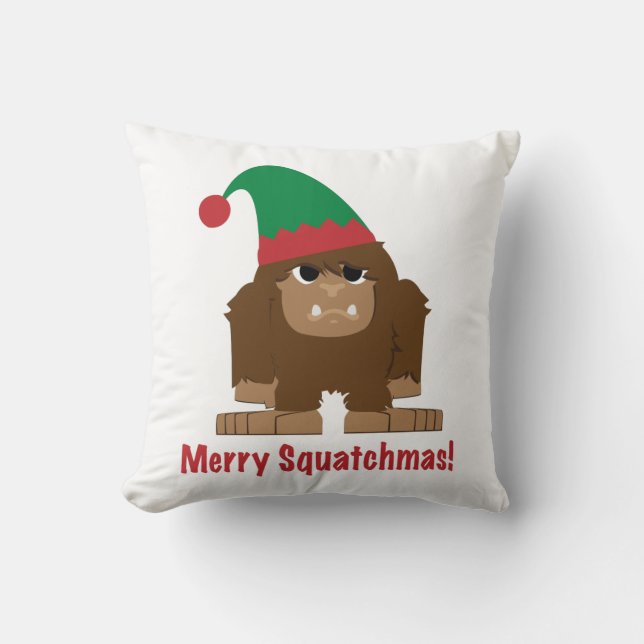 Almofada Feliz Squatchmas! (Frente)