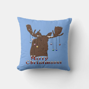 Almofada Feliz Travesseiro decorativo de alce de Natal
