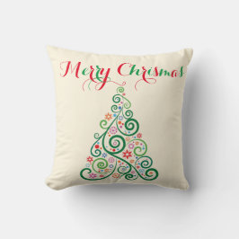 Almofada Feliz Travesseiro decorativo de Árvore de Natal