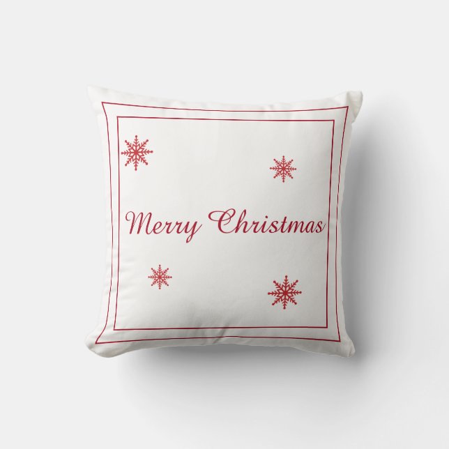 Almofada Feliz travesseiro decorativo de Natal (Frente)