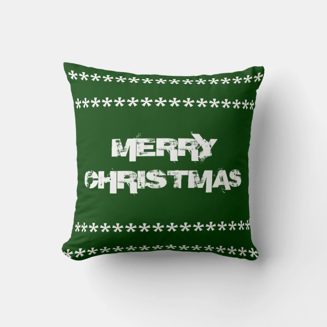 Almofada Feliz Travesseiro decorativo de Natal (Frente)