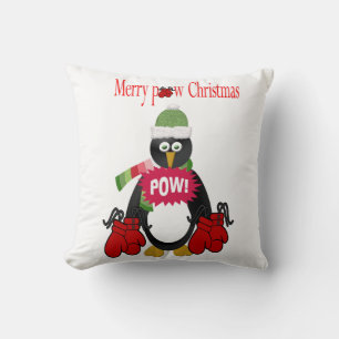 Almofada Feliz Travesseiro decorativo de Natal, Pinguim Box