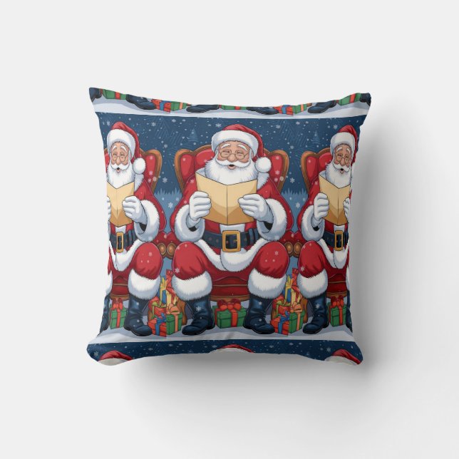 Almofada Felizes anos novos do Papai Noel 💐 (Frente)