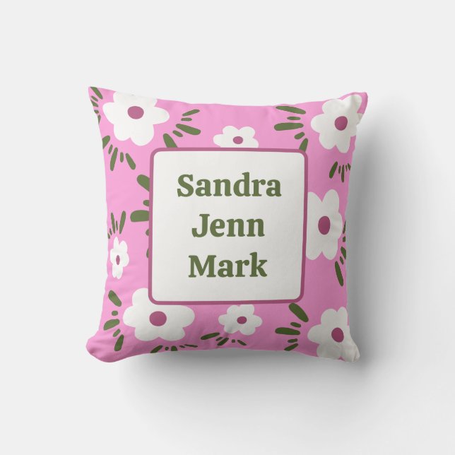 Almofada Felizes Flores (Frente)