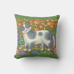 Almofada Felpudo Wuzzy Kitten FOLK ART TRAVESSEIRO DECORATI