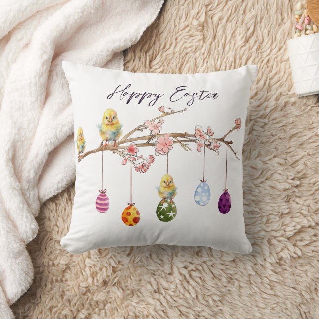 Almofada Felz pascoa de Pintinhos para bebês de Ovos de Pás (Cobertor)