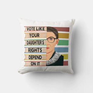 Almofada Feminista Ruth Bader Ginsburg RBG - Garota de cita