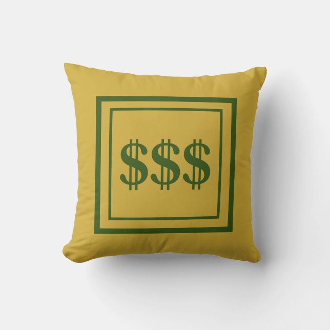 Almofada Feng Shui Prosperity Dourado e Travesseiro decorat (Frente)