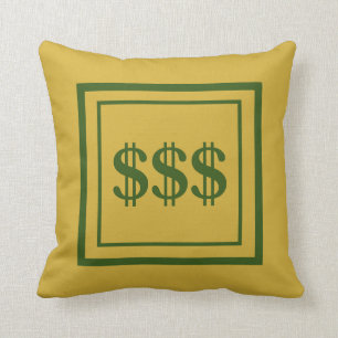 Almofada Feng Shui Prosperity Dourado e Travesseiro decorat