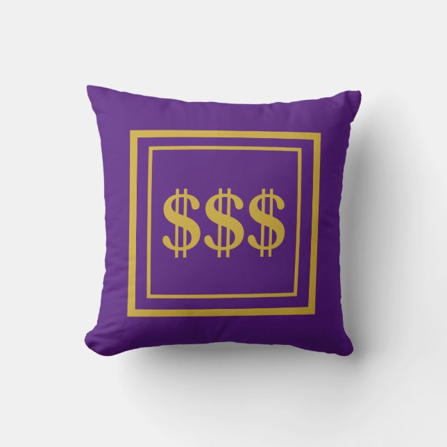 Almofada Feng Shui Prosperity Purple e Travesseiro decorati (Frente)