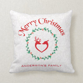 Almofada Fera De Natal E Cerveja Em Forma De Coração