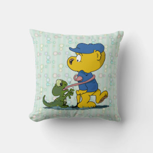 Almofada Ferald e o Travesseiro decorativo do bebê Lizard