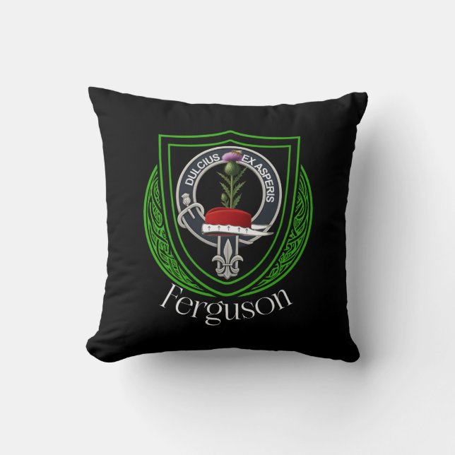 Almofada Ferguson Scottish Clan Crest (Frente)