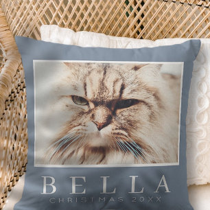 Almofada Feriado de Fotos de Pet da Família Personalizada M