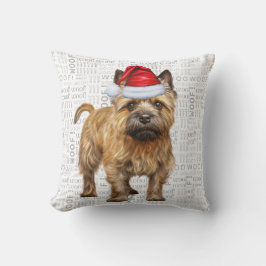 Almofada Feriado de Natal do Cairn Terrier Dog