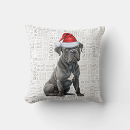 Almofada Feriado de Natal do Cane Corso