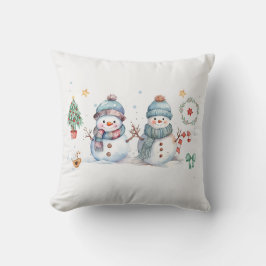 Almofada Feriado de Natal Snowman